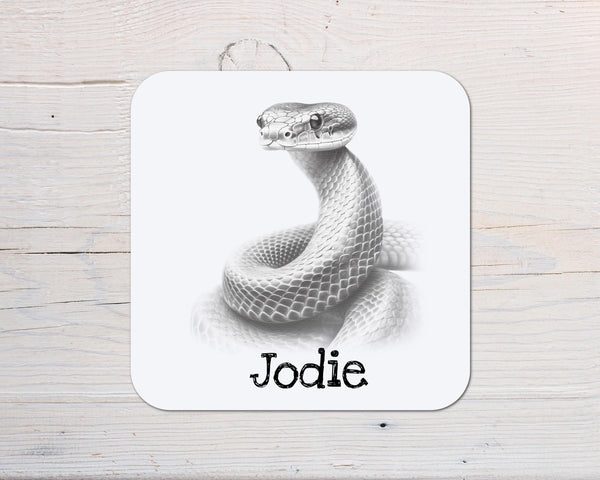 Snake Coaster: personalised with any wording - Rainbowprint.uk