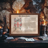Surname History & Coat of Arms Print: Family Heritage Keepsake - Rainbowprint.uk