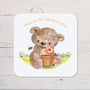 Teacher/Assistant "Thank You for Helping Me Grow" Coaster personalised with any Wording, Message - ideal gift - end of term - Rainbowprint.uk