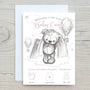 Teddy Bear Baby Birth Stats Card: Keepsake Gift for New Parents - Rainbowprint.uk