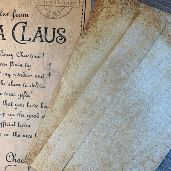 Vintage Letter from Santa: personalised with any name - Rainbowprint.uk