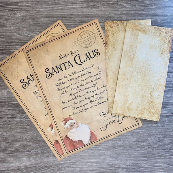 Vintage Letter from Santa: personalised with any name - Rainbowprint.uk