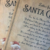 Vintage Letter from Santa: personalised with any name - Rainbowprint.uk