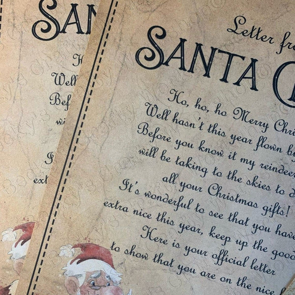 Vintage Letter from Santa: personalised with any name - Rainbowprint.uk
