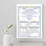 Wedding Anniversary Personalised A5 Print - Rainbowprint.uk
