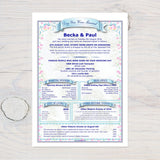 Wedding Anniversary Personalised Print: The Day You Were Married History (Digital Download) - Rainbowprint.uk