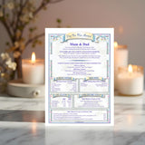 Wedding Anniversary Personalised Print: The Day You Were Married History (Digital Download) - Rainbowprint.uk