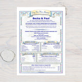 Wedding Anniversary Personalised Print: The Day You Were Married History (Digital Download) - Rainbowprint.uk