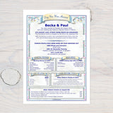 Wedding Anniversary Print Gift: Personalised 