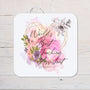 World's Best Teaching Assistant Coaster personalised with any Name, Wording, Message - ideal gift for Christmas - Rainbowprint.uk
