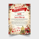 Christmas Watch List Certificate Personalised with Any Name - Santa Version - Rainbowprint.uk
