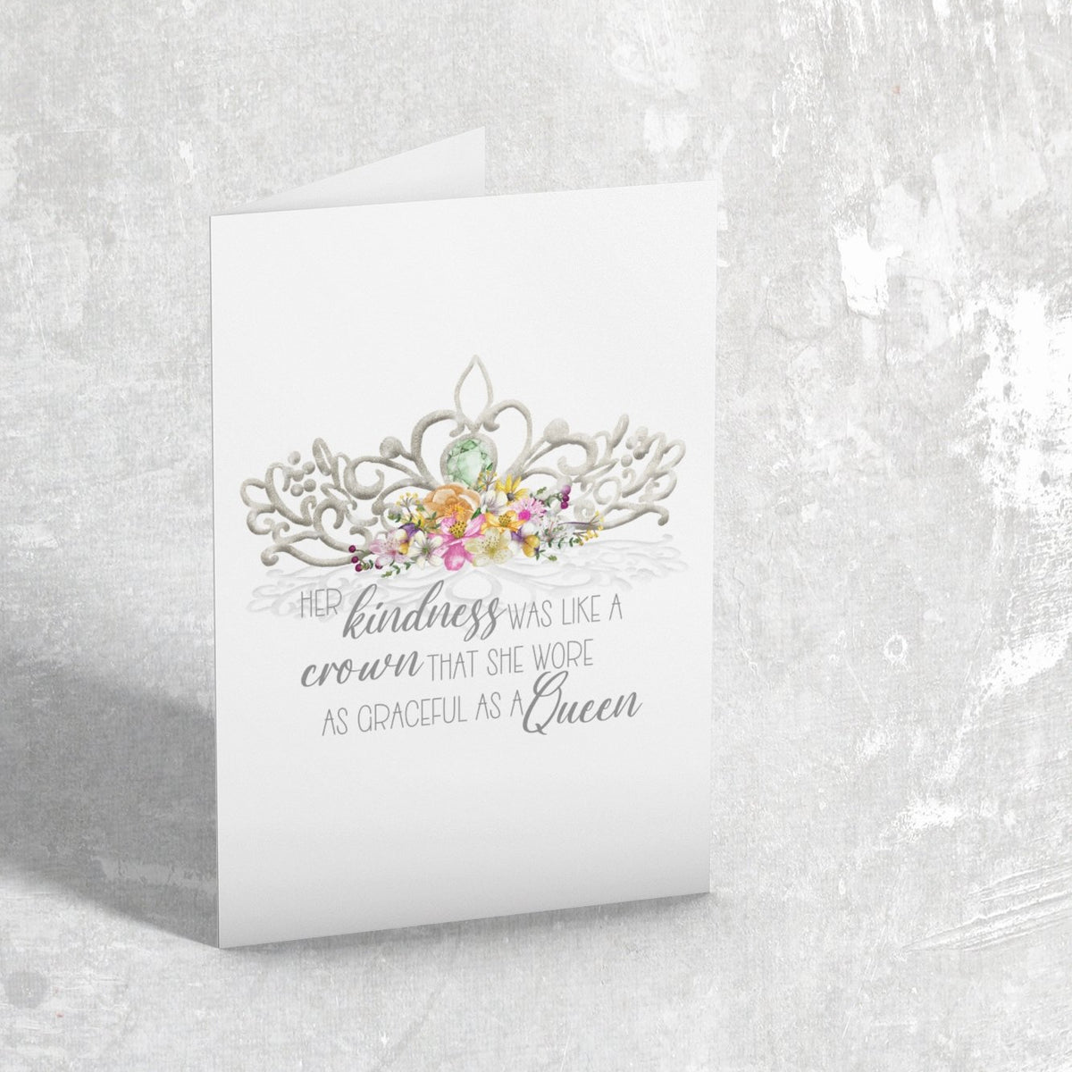 Crown Personalised A5 Glossy Greetings Card - Rainbowprint.uk