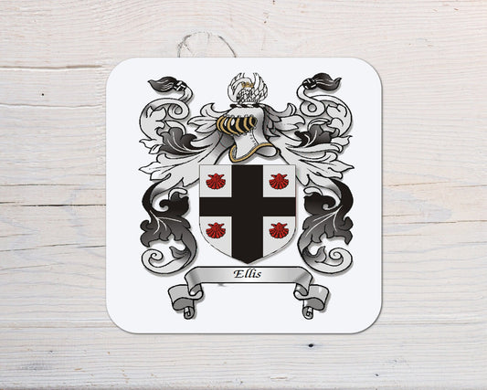 Family Crest/Coat of Arms/Heraldry Coaster - Big Discounts on 2+ - Rainbowprint.uk