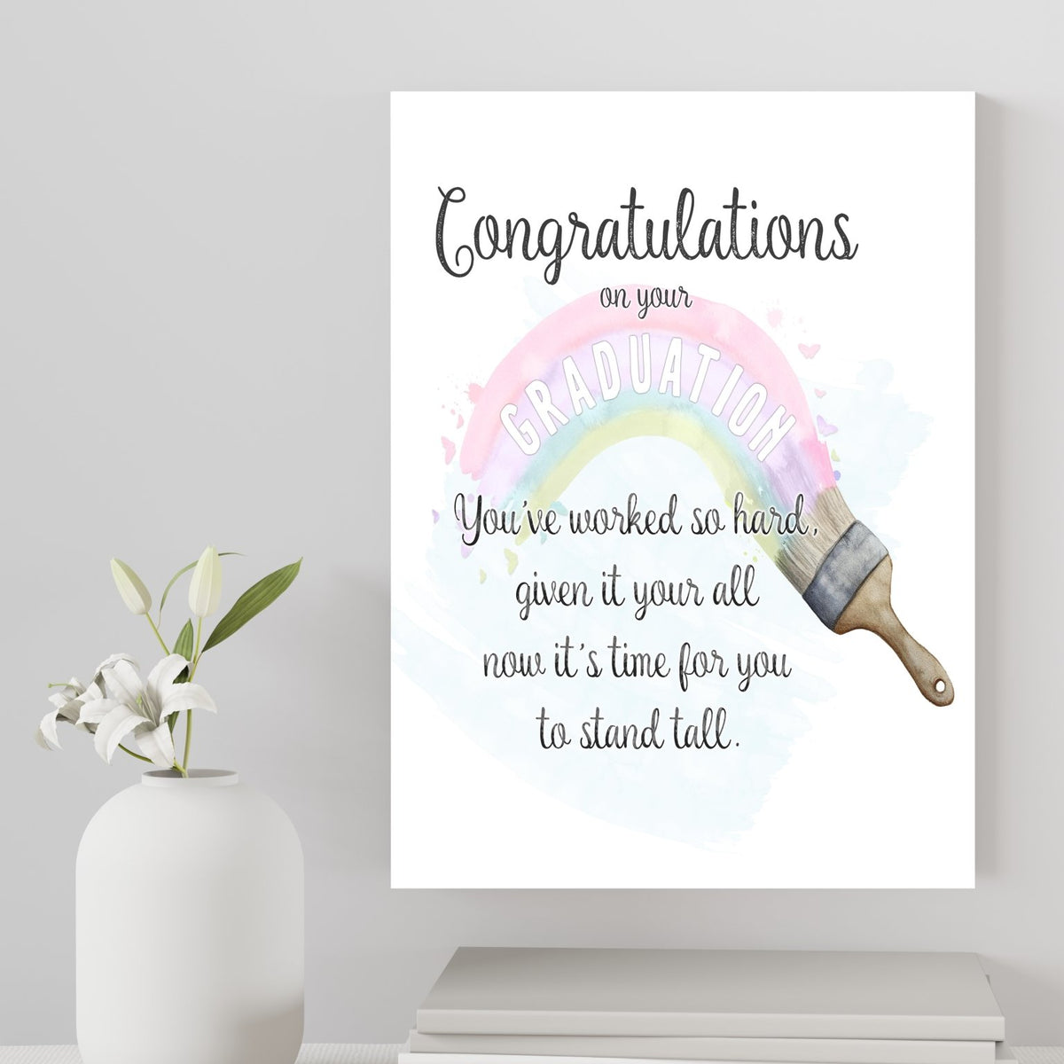 Graduation Personalised A4 Glossy Wall Art Print - Rainbowprint.uk