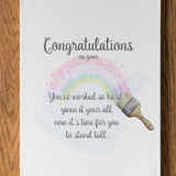 Graduation Personalised A4 Print - rainbowprintshop