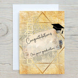 Graduation/Graduate Personalised A5 Glossy Greetings Card - Rainbowprint.uk