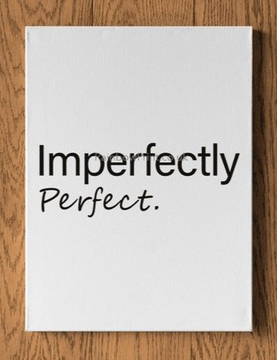 Imperfectly Perfect A4 Personalised Wall Print - rainbowprintshop