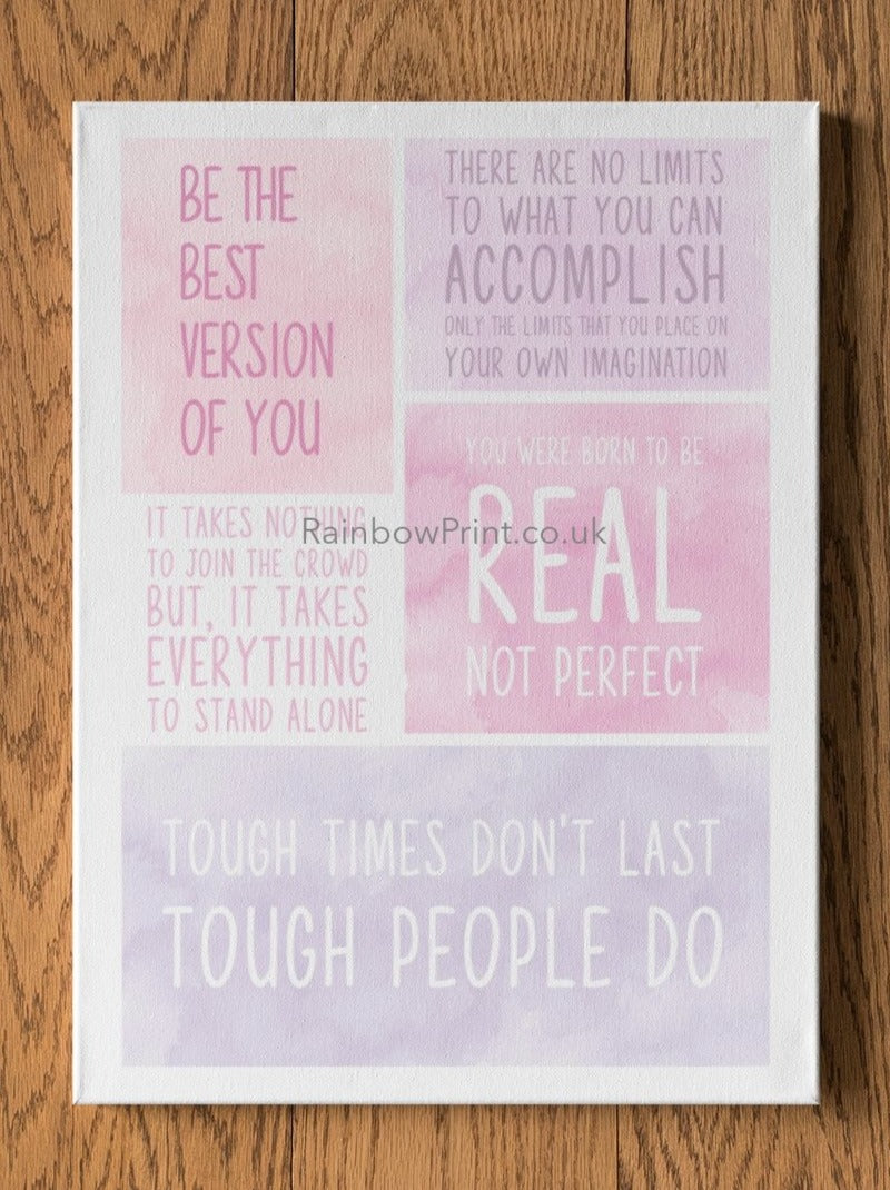 Motivational Quotes A4 Personalised Wall Print - rainbowprintshop
