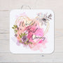 World's Best Nanny Coaster personalised with any wording - Rainbowprint.uk